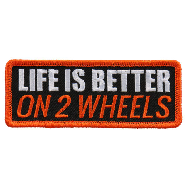 Life is better on 2 wheels PATCH 10CM/5CM
