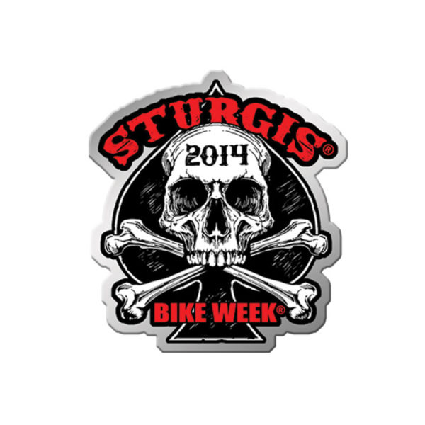 Sturgis Motorcycle Rally Human Skull Pin