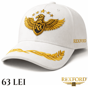 Sapca REXFORD EAGLE WHITE. PREMIUM HERITAGE COLLECTION.