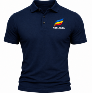 New! TRICOU POLO ROMANIA SIMPLY THE BEST. Bleumarin Marimi pana la 4XL