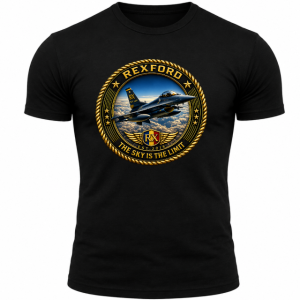 New! Tricou negru THE SKY IS THE LIMIT / Marimi pana la 5XL / Atitudinea celor care nu acceptă limite.