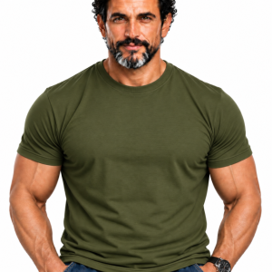 TRICOU SIMPLU ARMY GREEN 100% BUMBAC Marimi pana la 5XL. Pret de la 39 Lei