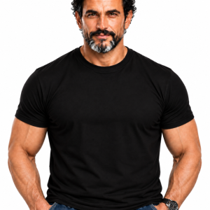 TRICOU SIMPLU NEGRU 100% BUMBAC Marimi pana la 5XL. Pret de la 39 Lei